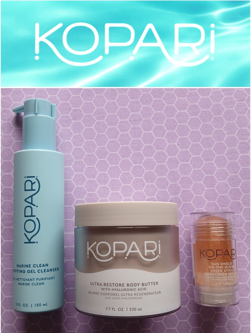 NEW Kopari Beauty Body Butter/Sunscreen Stick/Cleanser